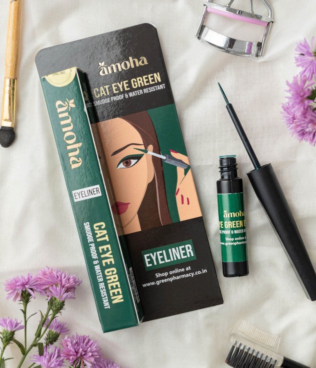Amoha Eyeliner - Cat Eye Green
