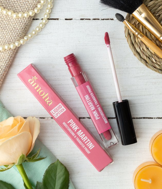 Amoha Liquid Lipstick - Pink Martini