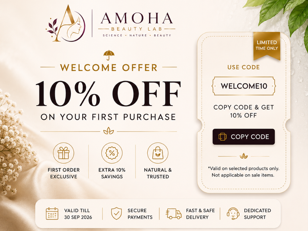 Amoha Welcome10 coupon code