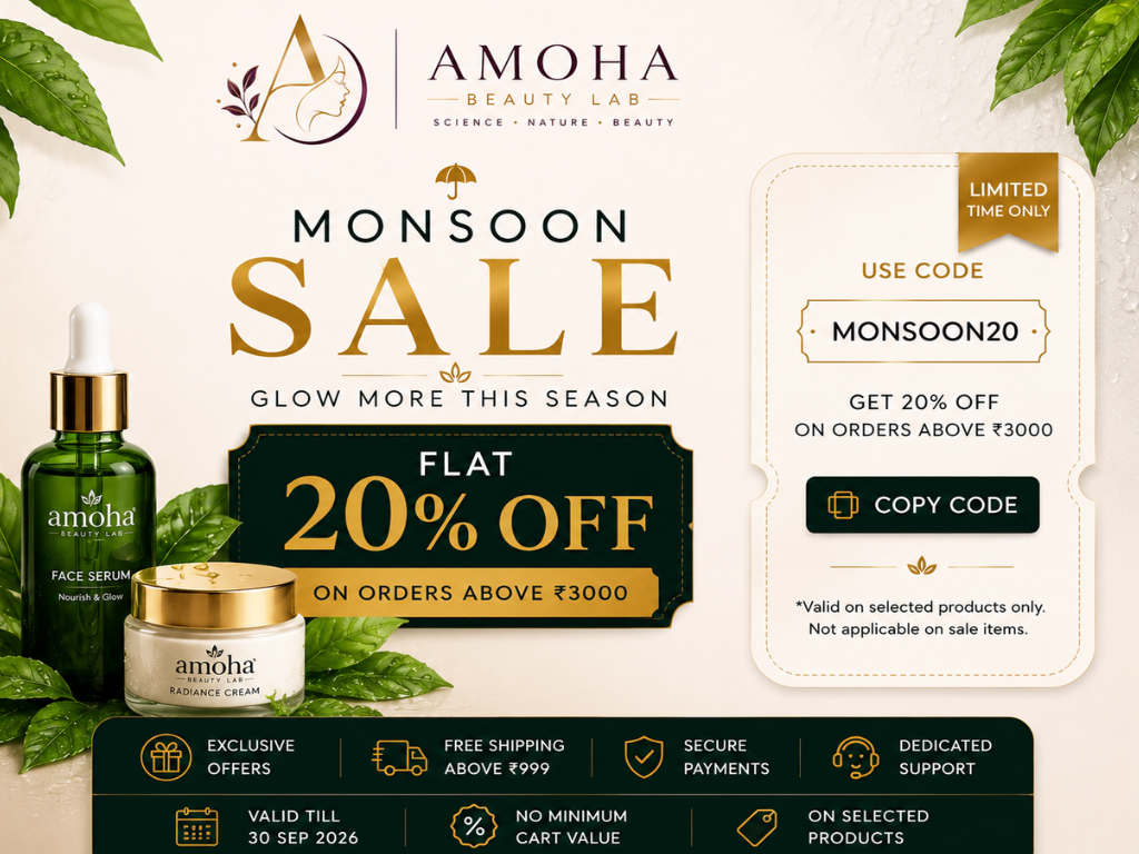 Amoha Mansoon20 coupon code