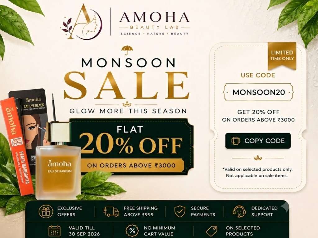 Amoha Mansoon20 coupon code
